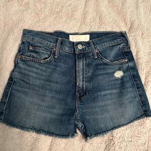 MOTHER Denim The Dutchie Short Fray